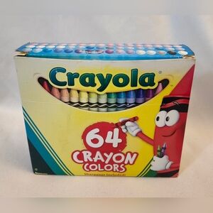 2014 Crayola 64 Crayon Box with Sharpener & Retired Dandelion